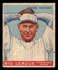 1933 Goudey #73 Jesse Haines St. Louis Cardinals HOF VG-VGEX