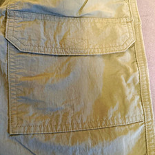Sonoma Men  s Beige Cargo Shorts Cotton Solid Zip Closure Cargo Pockets