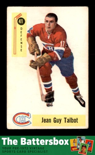 Jean Guy Talbot #41 1958 Parkhurst card