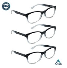 Auto Focus Reading Glasses Adjustable 0.5 to 2.5 Diopter Unisex Polycarbonate