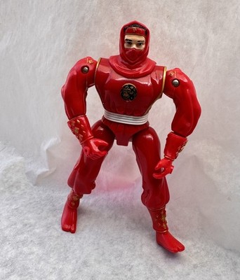 F3 Vintage 1995 Bandai Red Ninja Action Figure Lion Emblem Power Rangers  Toy