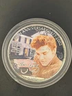 2002 ELVIS PRESLEY U.S. SILVER EAGLE COIN / 1 oz. of SILVER / Capsule