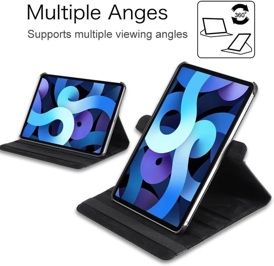 iPad Case For Apple iPad Mini 4/5 2019/18 Smart Leather Magnetic Cover 360 Stand - Image 4 of 4