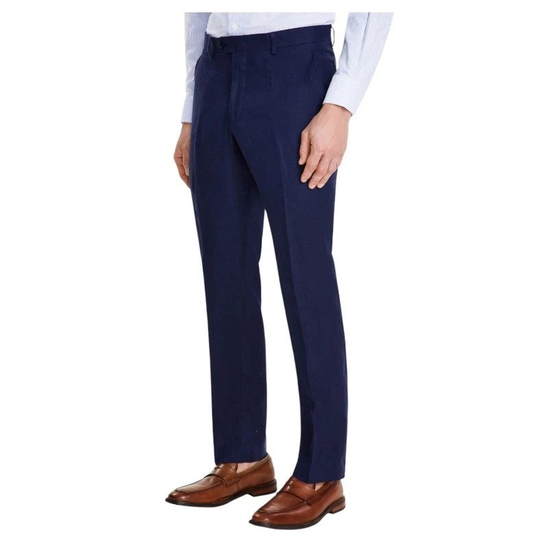 Tommy Hilfiger Mens Modern fit Dress Pants 36 / 34 Navy Blue Solid Stretch Linen
Opens in a new wind