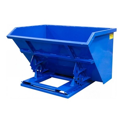 1/1.5 CY Self Dumping Trash Hopper Dumpster for Forklift/Skid Steer|6000LB Load