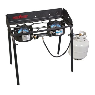 Camp Chef Explorer, Two Burner Stove, Two 30,000 BTU's castaluminum burners, ...