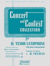 Concert and Contest Collection for BB Tenor Saxophone: Solo Part (English) Paper