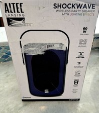 Altec Lansing Shockwave Bluetooth Wireless Party Speaker IMT7000-BLK Open Box