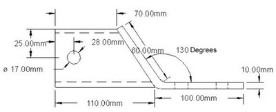 Tag-Z B.Mount 00mm Drop 2 Loch, ATV UTV Quad Hitch Mount
