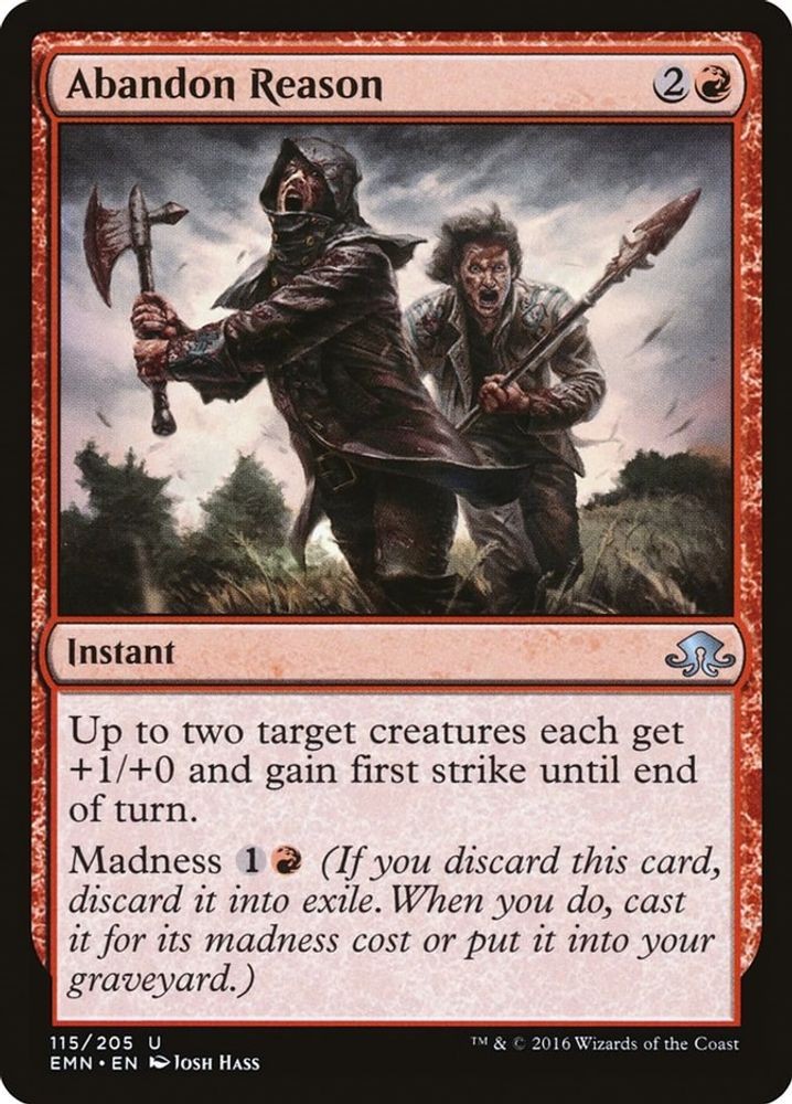 2016 Magic: The Gathering: Eldritch Moon - Abandon Reason (#115, U, Near Mint)