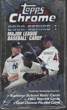 2002 Topps Chrome Baseball Series 1 Retail Factory Sealed Box