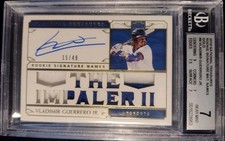 VLADIMIR GUERRERO JR ROOKIE RC 2019 National Treas GOLD /49 BGS Auto 10 /7 👀🤯✅