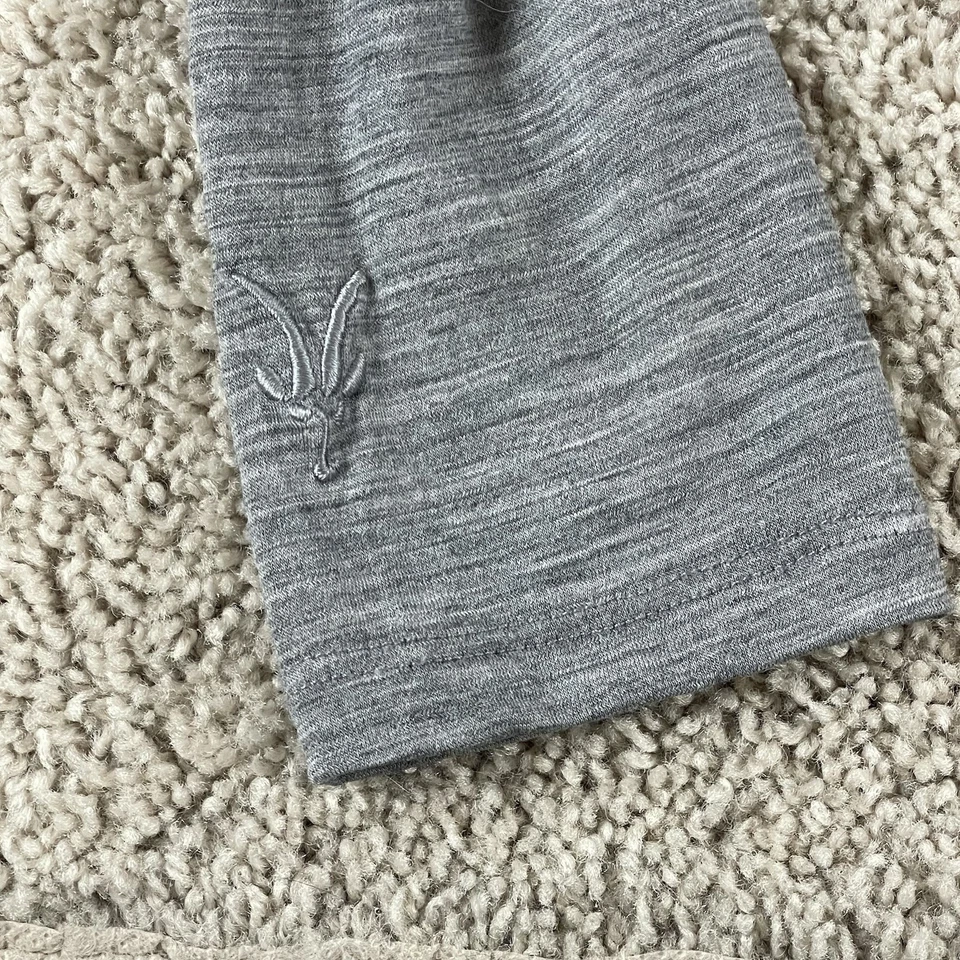 Cárdigan Ibex para mujer talla pequeña gris manga larga frente abierto lana Zque E233 Foto 2 de 4