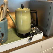 Vintage Montgomery Ward Electric Percolator 9 Cup. Works. All Parts.