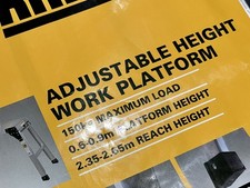 Rhino Work Platform New Features Adjustable In Original Packaging Ladders