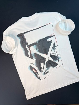 Off-White T-Shirt Weiß Größe L Neu