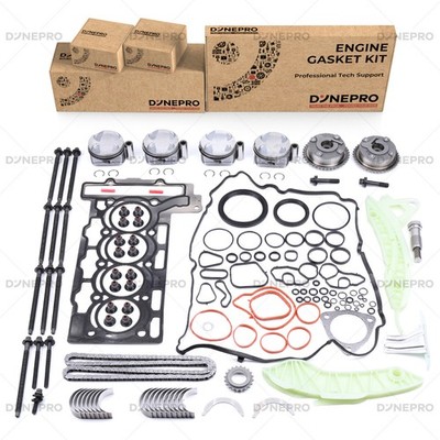Engine Overhaul Rebuild Kit & Timing Chain Kit VVT Gear For BMW Mini N12 N16 1.6