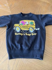 Barney and Baby Bop Vintage 1992 Black Sweatshirt 2T