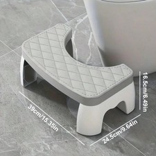 Waterproof Toilet Stool Squatty Potty Foot Stool Bathroom Aid for Adults Kid 1Pc