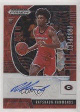 2020-21 Prizm Draft Picks Prospect Choice Red 28/88 Rayshaun Hammonds Auto 2r7