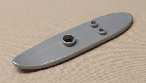 x1 NEW Lego Minifig Surfboard Long Perl Light Gray