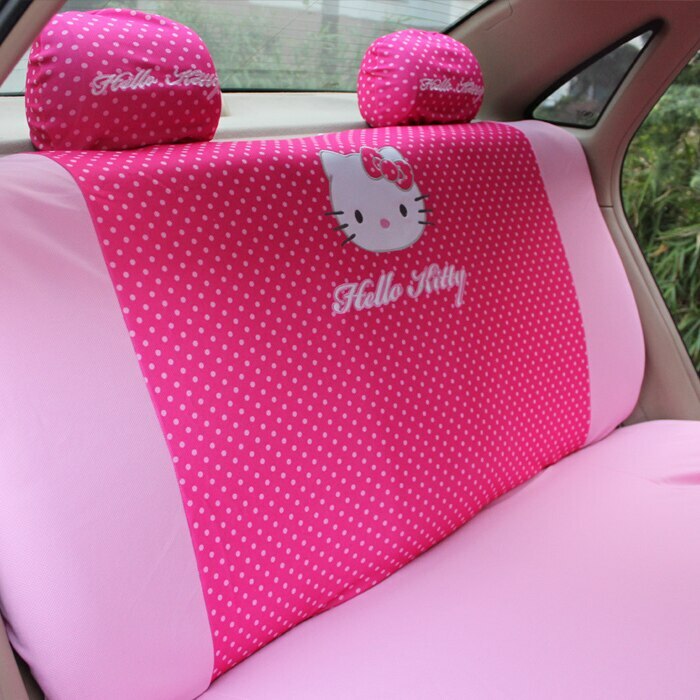 New Sanrio Classics Hello Kitty Front Back Car Seat Covers New Sanrio Classics Hello Kitty Front Back Car Seat Covers