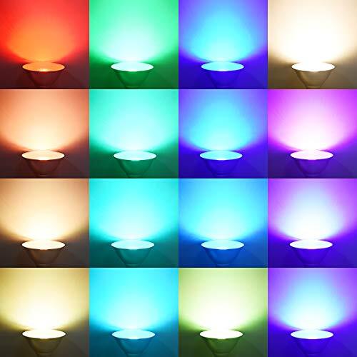 2 Pack RGB PAR38 Flood Light Outdoor with Remote, 30W=90W, Waterproof Silver - Picture 3 of 7