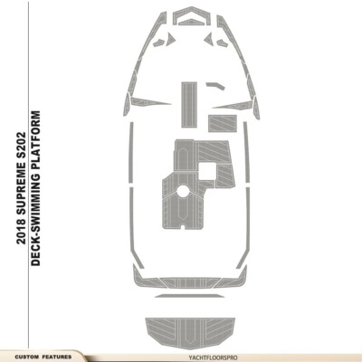 2018 Supreme S202 Swimming Boat Kits EVA Foam Teak Deck Flooring