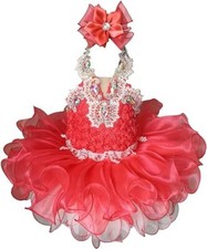 Jenniferwu Toddler Baby Girls Formal Dresses Pageant Party Lace Dress Handmade