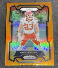 2023 Panini Prizm Drue Tranquill Orange /249 Kansas City Chiefs #156