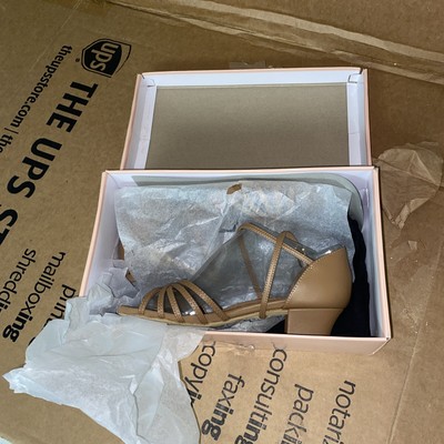 Bloch Dance Unisex-Adult Annabella Ballroom Shoe 7 Natural - Size: W 7  