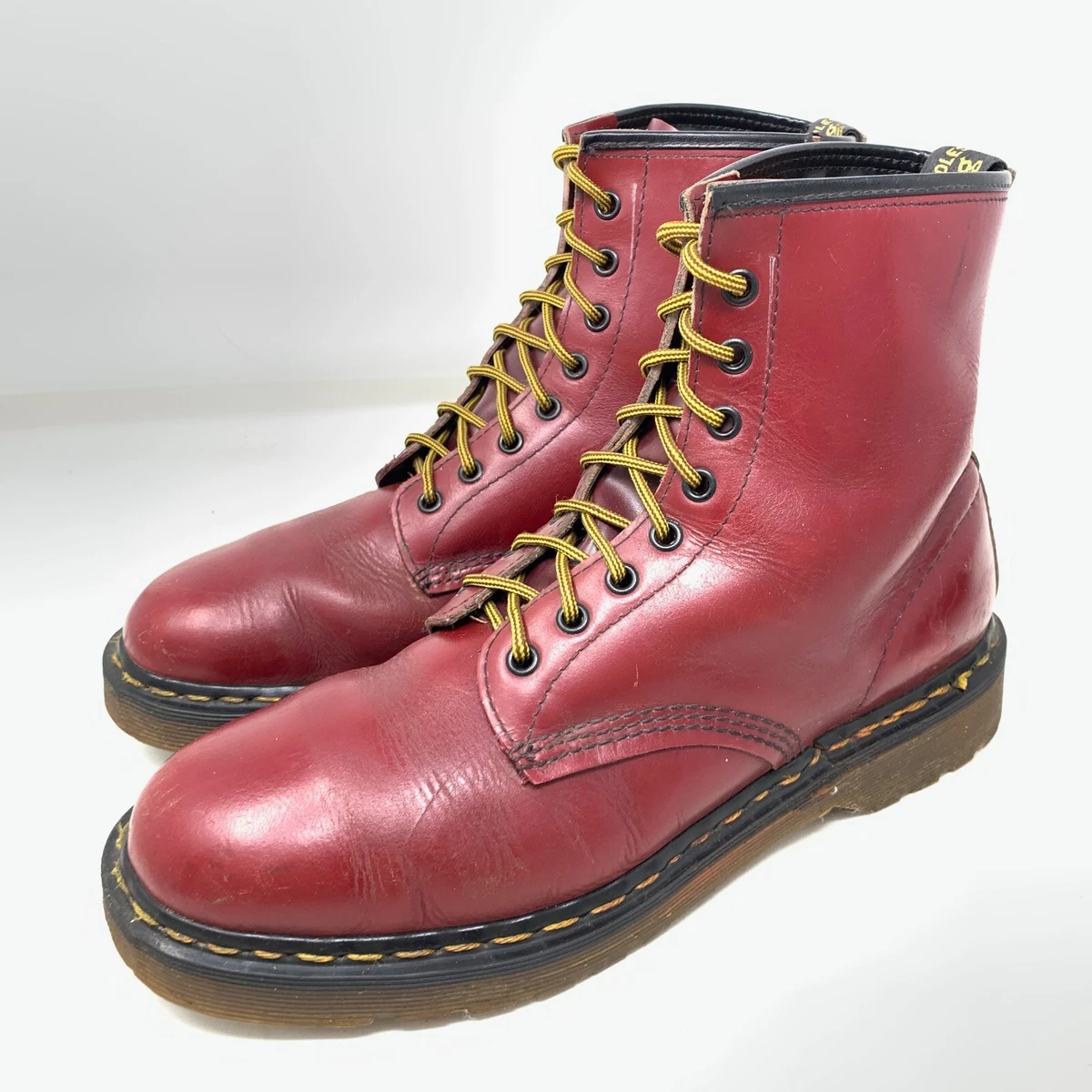 1970 s Dr. Martens 1460 Made In England vintage boots 8 eyelet airwair uk 10