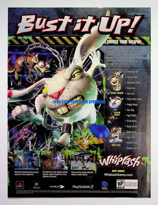 Whiplash Eidos 2003 Crystal Dynamics Trade Print Magazine Ad Poster ADVERT