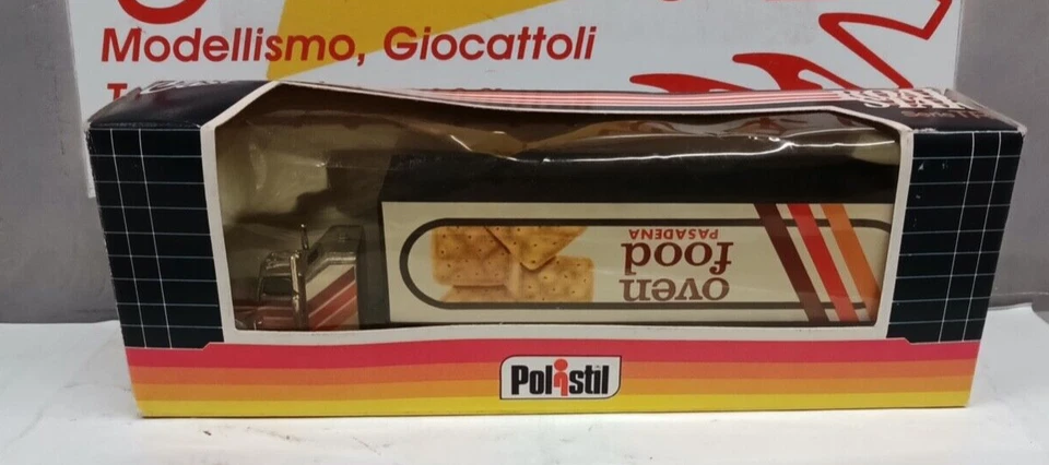 POLISTIL 1/87 CAMION OVEN FOOD PASADENA TR6 MADE IN ITALY ANNI 80 - Immagine 3 di 3