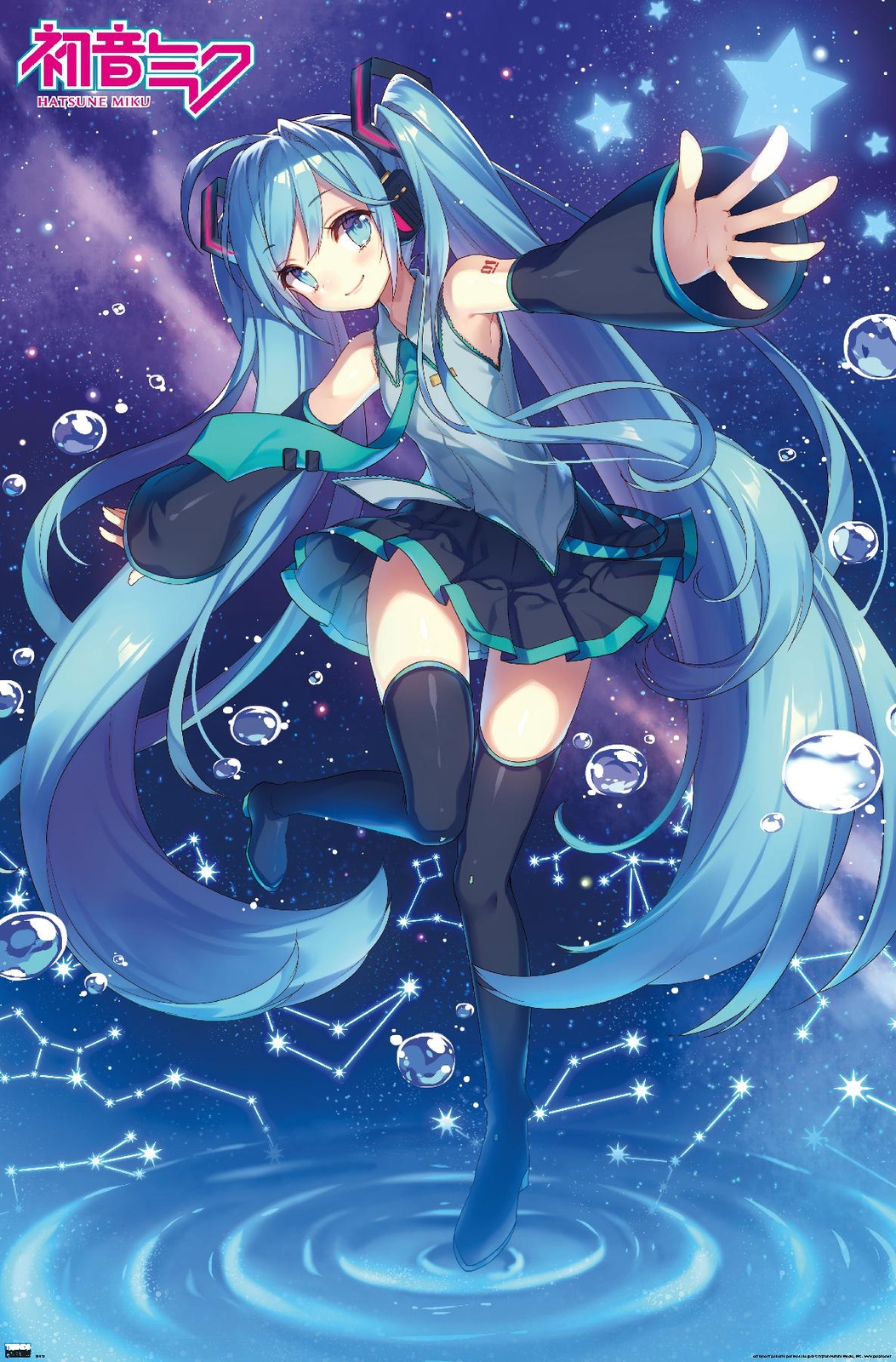 Póster Hatsune Miku - Estrellas