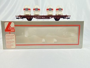Lima 302842 Db Flat Wagon W 4 Sphere Silos Ln Cond W Orig Box Ho Gauge Italy Ebay
