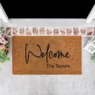 Personalised Doormat, Customised Couple Gift and wedding present door mat