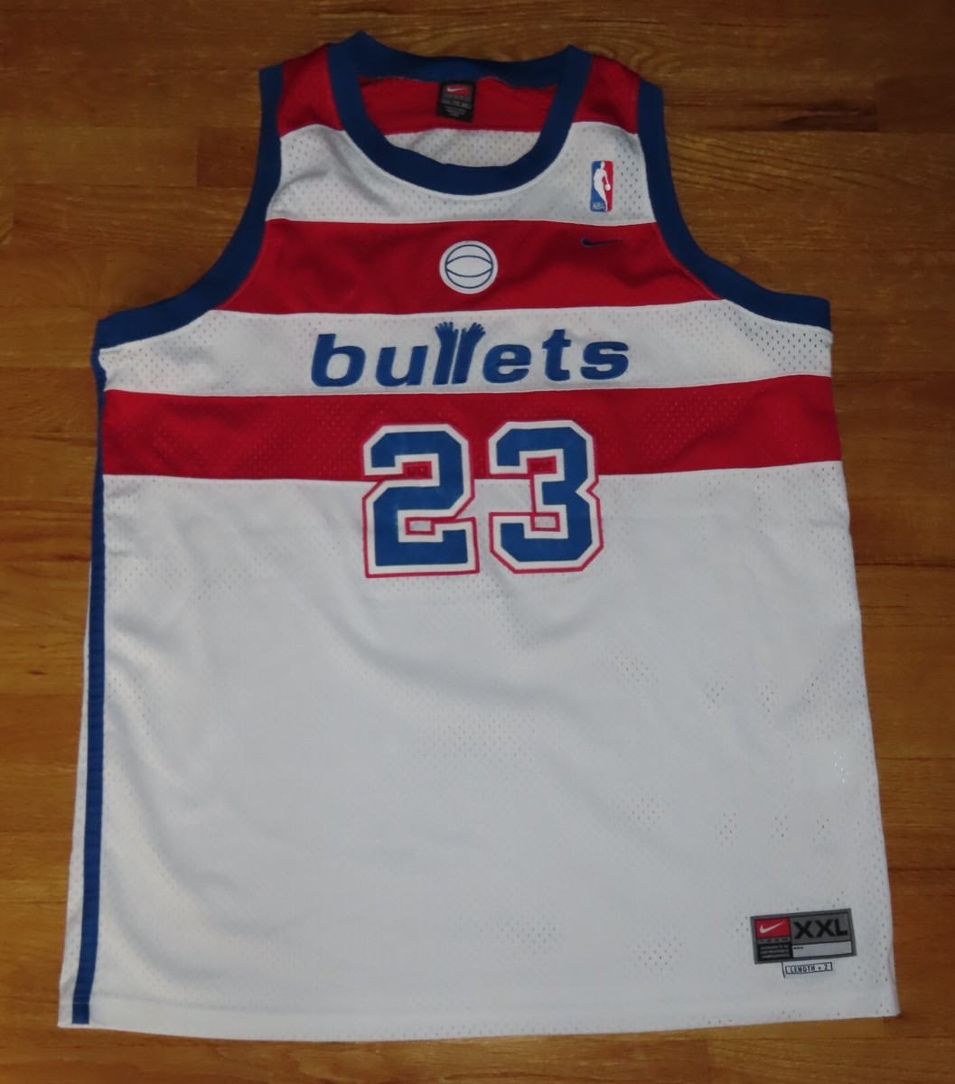 Vintage Nike MICHAEL JORDAN No. 23 WASHINGTON BULLETS (2XL