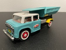 Vintage Friction Blue STI Dump Truck In Good Condition Rare