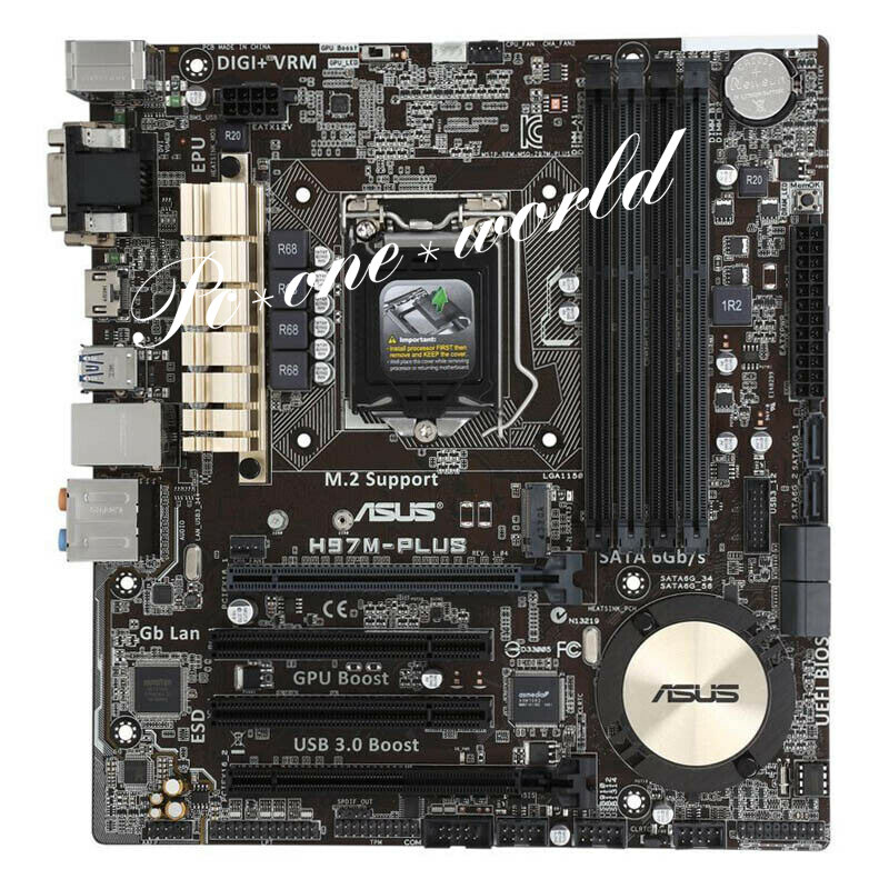 ASUS H97M-PLUS Motherboard LGA 1150 Intel H97 DDR3 SATA 6Gb