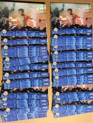 (50) 2003 Topps X2 X-Men 2 United Wolverine HUGH Jackman NM PROMO LOT Marvel MCU