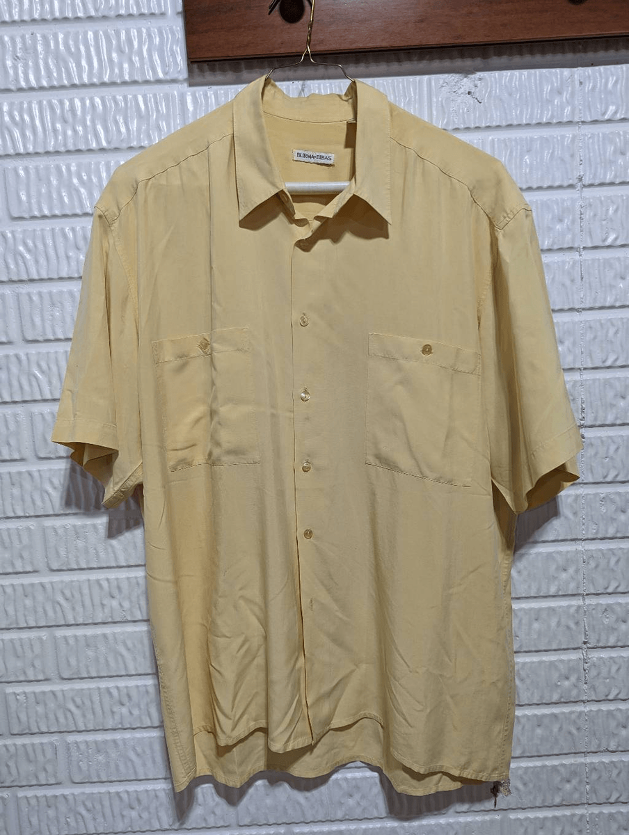 burma bibas dress shirts Burma Bibas Men Dress Shirt 16.5-32/33 Spread Collar Stripes Cotton