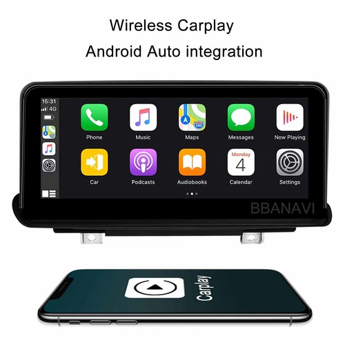 Android 10.25 4+64G Schermo Display CarPlay GPS BMW X5 X6 F15 F16 2014-2017 NBT - Foto 2 di 12