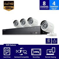 Samsung Sdh-b74041 8 Channel Dvr Cctv Security System 1tb & 4 Bullet Camera Ip66 Samsung Sdh-b74041 8 Channel Dvr Cctv Security System 1tb & 4 Bullet Camera Ip66