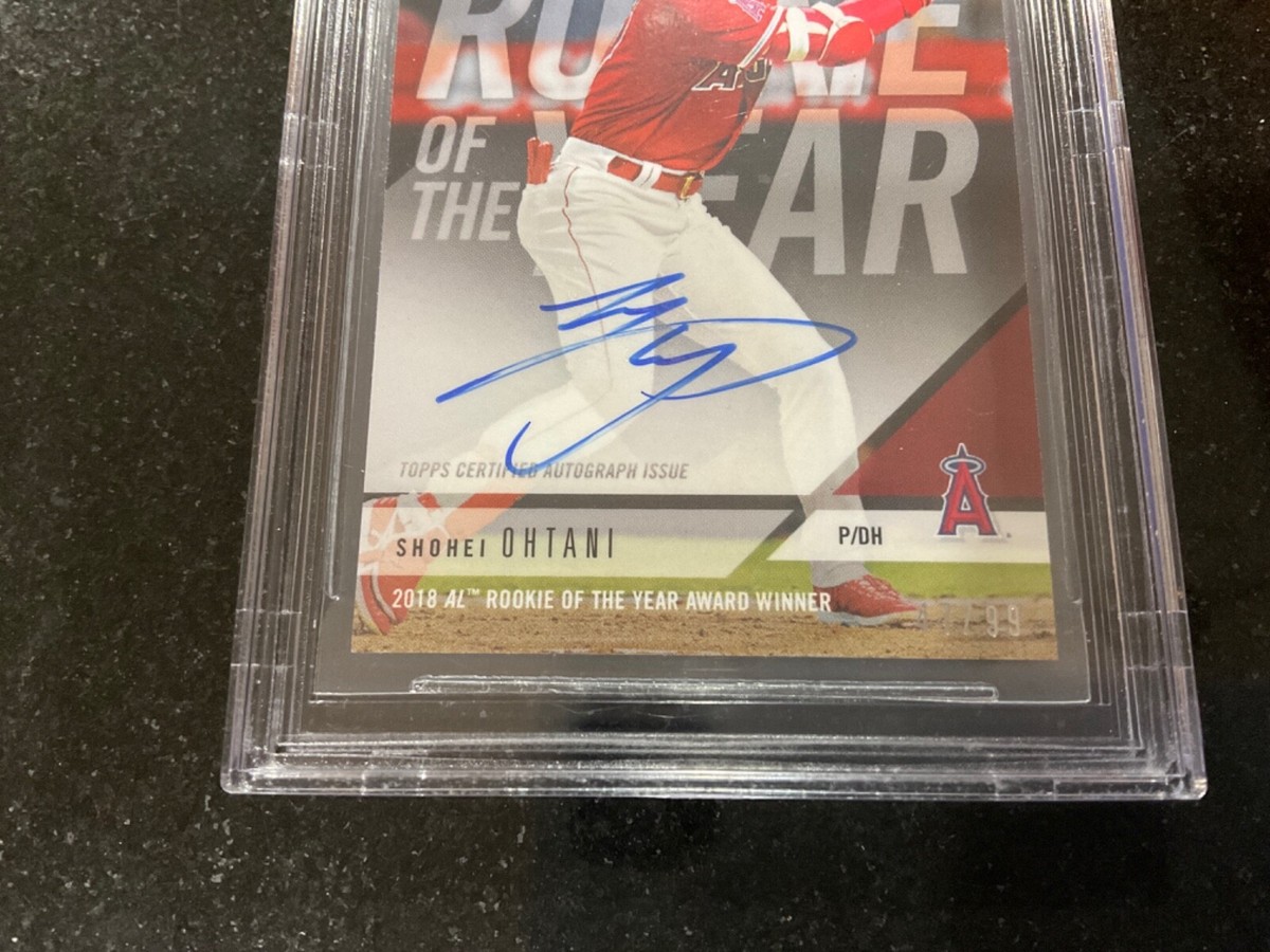 On-Card Autograph /99 ROY Shohei Ohtani MLB TOPPS NOW SSSP On-Card Autograph /99 ROY Shohei Ohtani MLB TOPPS NOW SSSP