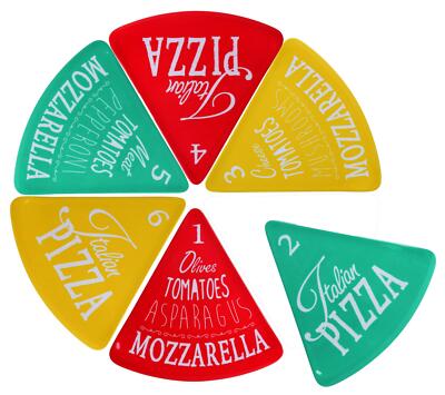 Pizzateller für 6 Pizzastücke - Melmain Teller