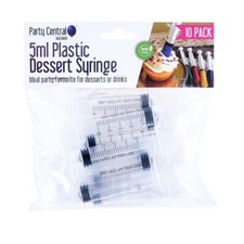 10pk Plastic Syringes Dessert Shot Cake Cocktail Party Shooter Craft Party 5ml