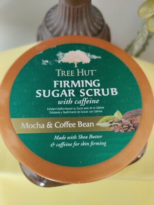 Coffee Bean & Mocha With Caffeine Tree Hut Firming Shea Sugar Scrub 18oz.