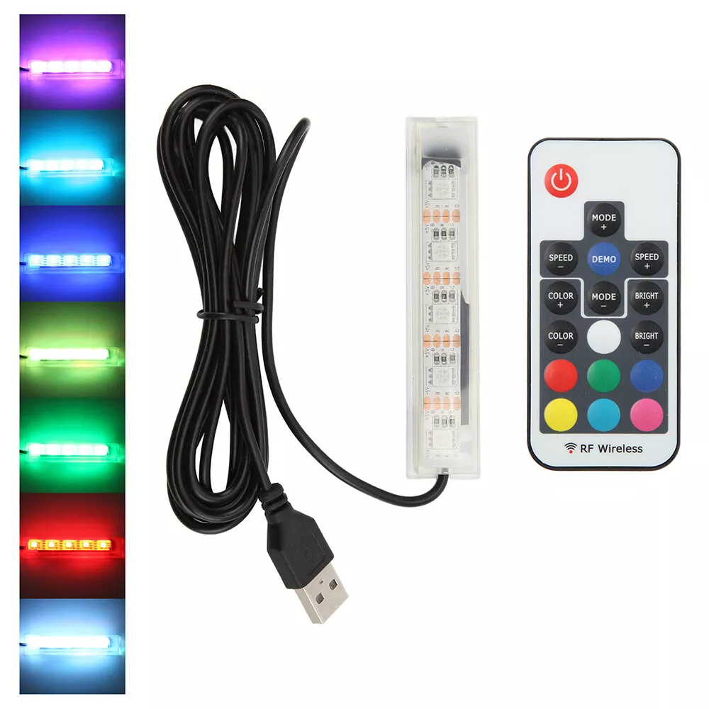 Small LED Fish Tank Light With Remote Control Submersible Premium