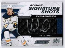 23/24 UPPER DECK ENGRAINED VICTOR OLOFSSON 19-20 ROOKIE SIGNATURE SHOTS AUTO 249